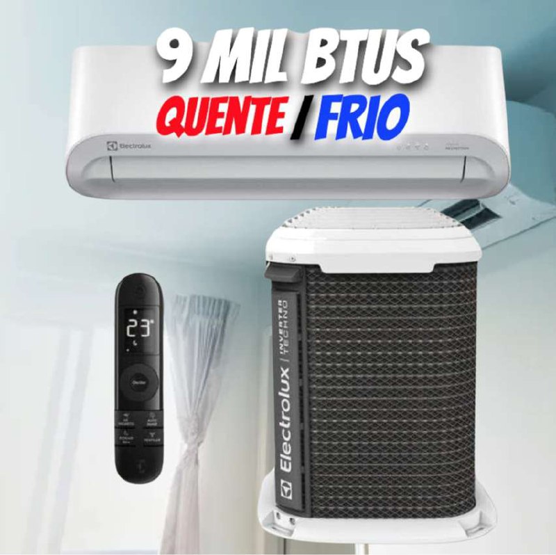 Ar Condicionado Electrolux Split 9 000 BTUs Color Adapt Quente Frio