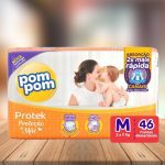 Fralda Pom Pom Protek Proteção de Mãe Mega