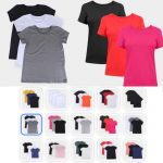 Kit 3 Camisetas Básicos Feminina / Costão Básica Masculino