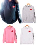Blusa Moletom Naruto Nuvem Akatsuki Anime Canguru