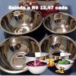 Conjunto de Tigelas Fundas 4 Peças Euro Inox