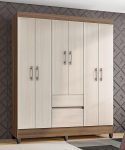Guarda-Roupa Bartira Porto com 6 Portas e 2 Gavetas