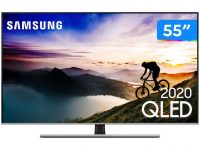 Smart TV 4K QLED 55” Samsung Q70TA Wi-Fi Bluetooth – Pontos Quânticos HDR Alexa Built In Modo Ambiente