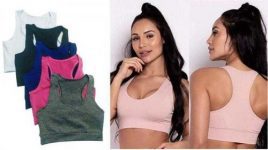 KIT 5 TOP NADADOR FEMININO SUPLEX ACADEMIA FITNESS