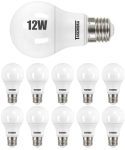Kit Lâmpada de LED Bulbo Taschibra E27 Branca – 12W 6500K TKL 80 10 Unidades