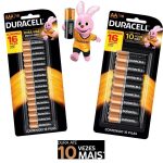 Pilha AA Pequena ou AAA Palito 16 Unidades – Duracell