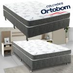 Cama Box Casal Ortobom Conjugado Mola – 43cm de Altura Physical Spring Gray