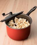Pipoqueira Brinox Pic Poc com Revestimento Interno Antiaderente Pro-Flon Cereja – 20 cm