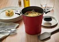 Cuscuzeira Brinox Especiarias com Revestimento Interno Antiaderente Pro-Flon Cereja – 16 cm
