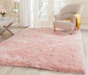 Tapete Sala Peludo Felpudo Luxo Macio 2,00 X 1,40 Rose