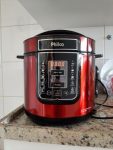 Panela de pressão, Digital inox red ppp01, 6L, Vermelho, 110v, Philco