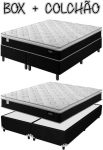 Cama Box Queen (Box + Colchão) Plumatex – Mola 28cm Flórida