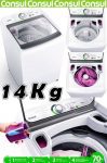 Lavadora de Roupas Consul CWH14AB 14Kg – 14 Programas de Lavagem Branco
