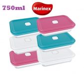 Conjunto De Potes De Vidro Marinex Facilita Vap Cores Sortidas 750ml – 6 Peças