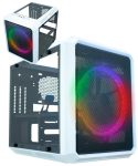 Gabinete Gamer K-Mex Microcraft VI CG-06RC – RGB 1 FAN Branco