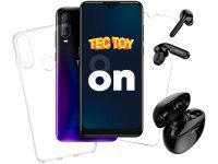 Smartphone TecToy On 128GB Azul 4GB RAM Tela 6,22 – Câm. Tripla + Selfie 8MP + Fone Bluetooth