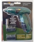 Parafusadeira Britânia Hobby a Bateria 4,8V – 1 Velocidade 12 Peças BPF01