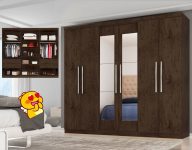 Guarda Roupa 06 portas 04 gavetas Araplac