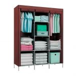 Guarda Roupa Dobrável Organizador De Roupa Café 88130b – Donnato