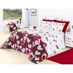 Kit Cobre Leito Desire Casal Padrão 3 Peças 200 Fios Coração