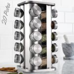 Porta Temperos Condimentos Aredondado Aço Inox 20 Potes