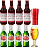Kit Cerveja Stella Artois Cálice Vintage – Premium American Lager 4 Unidades 275ml com Cálice