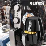 Fritadeira Elétrica Sem Óleo/Air Fryer Fama – Air Fry Preta 4L com Timer