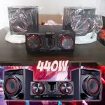 Mini System LG Bluetooh USB MP3 CD Player 440W – Karaokê CJ44 X Boom