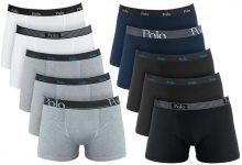 Kit 10 Cuecas Boxer Cotton, Polo Match, Masculino