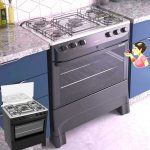 Fogão 5 Bocas Mueller Preto Acendimento Automático – Easy Clean Fratello