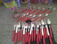 FAQUEIRO INOX 30PC IPANEMA VERMELHO