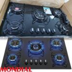 Cooktop 5 Bocas Mondial a Gás GLP Preto – Tripla-chama CTG-03