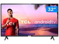 Smart TV LED 32” TCL 32S6500S Android Wi-Fi – HDR Inteligência Artificial 2 HDMI USB