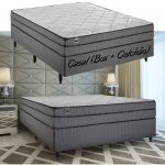 Cama Box Casal (Box + Colchão) Inducol – Molas Ensacadas 64cm de Altura Vanille Black