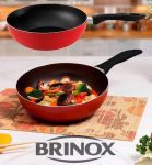 Wok Brinox Garlic Vermelho Antiaderente – 24cm
