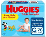 Fralda Tripla Proteção, G 78 Unidades