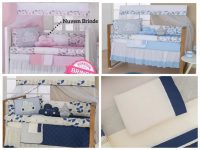 Enxoval De Bebe Kit Berço Americano Nuvem 10pçs