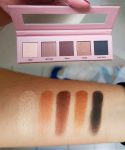 Paleta de Sombras 5 Tons: 3 Cintilantes e 2 Opacas, Océane, Brulé (Cintilante); Cappuccino; Walnut; Caramel