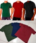 Kit com 3 Camisetas Masculina Básica Algodão Premium