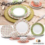 Aparelho de Jantar Chá 20 Peças Casambiente – Porcelana Redondo Flox