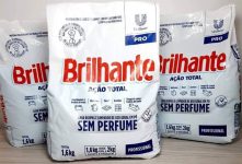 Sabão em Pó Brilhante Ação Total Pro – Sem Perfume Profissional Concentrado 1,6kg