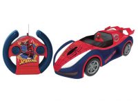 Carrinho de Controle Remoto Spider-Man Overdrive – 7 Funções Candide Azul