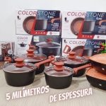 Panela ColorStone Antiaderente, 18cm ou 20cm, Euro