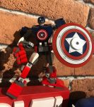 LEGO® Marvel Avengers Classic Armadura Robô do Capitão America; Kit de Construção (121 peças)