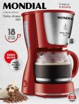 Cafeteira Dolce Arome, Vermelho/Inox, Mondial – C-35 18X