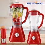Liquidificador Britânia BLQ950V Vermelho – com Filtro 4 Velocidades 900W