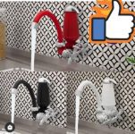 Torneira com Filtro para Cozinha Acquabios de Parede Color Acqua E05