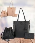 Kit Bolsa Saco mais Bolsa Sacola com Carteira Victor Valencia