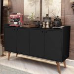 Buffet com 4 Portas Retrô Pés Palito