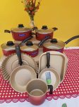 Conjunto De Panela Antiaderente Turin 10 Peças Vermelha – Tramontina